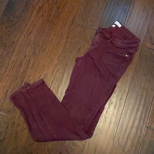Lila Ryan Maroon Skinny Jeans